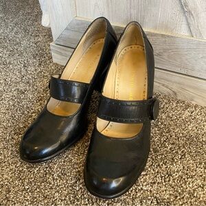 Antonio Melani Black Block Heel Mary Jane’s 6